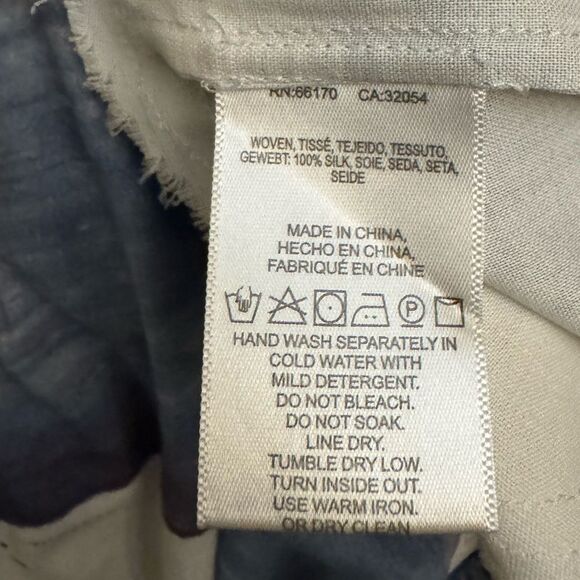 Go By GoSilk Anthropologie Size Small Abstract Watercolor Off The Shoulder Dress - Picture 13 of 14